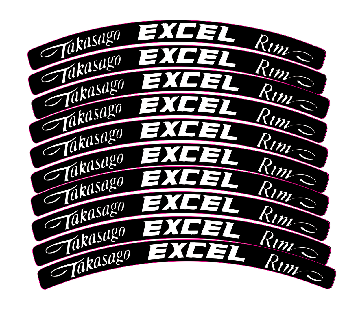 Excel Rim Decals